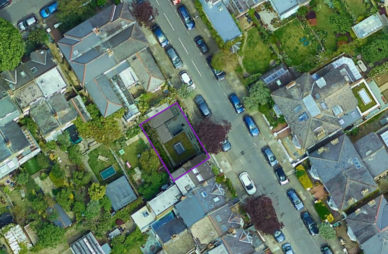 Aerial view of Barnes, Richmond project site